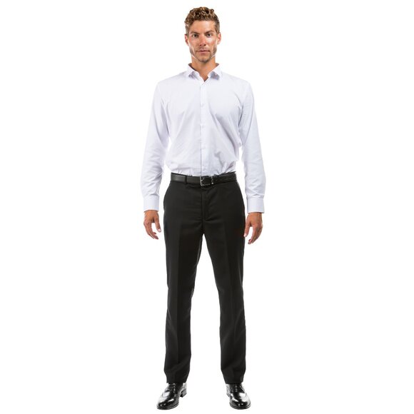 Azzuro Bold Mix 3-Pack of Men’s Dress Pants (Unhemmed/Open Bottom) - Picture 2 of 7